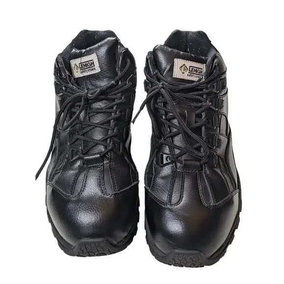 Lehigh Safety Shoes Mens 11W Steel Toe Work Hiker Boots Slip  display picture 2
